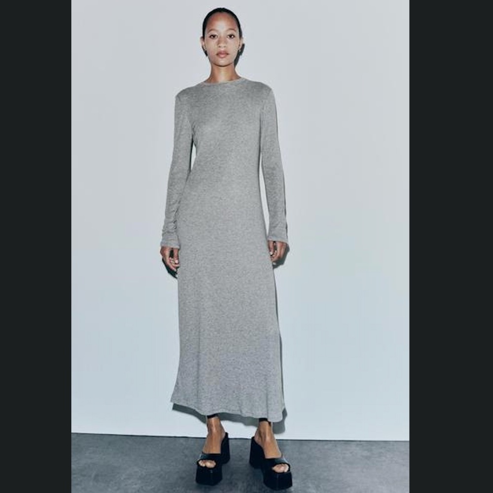 Zara SOFT LONG DRESS